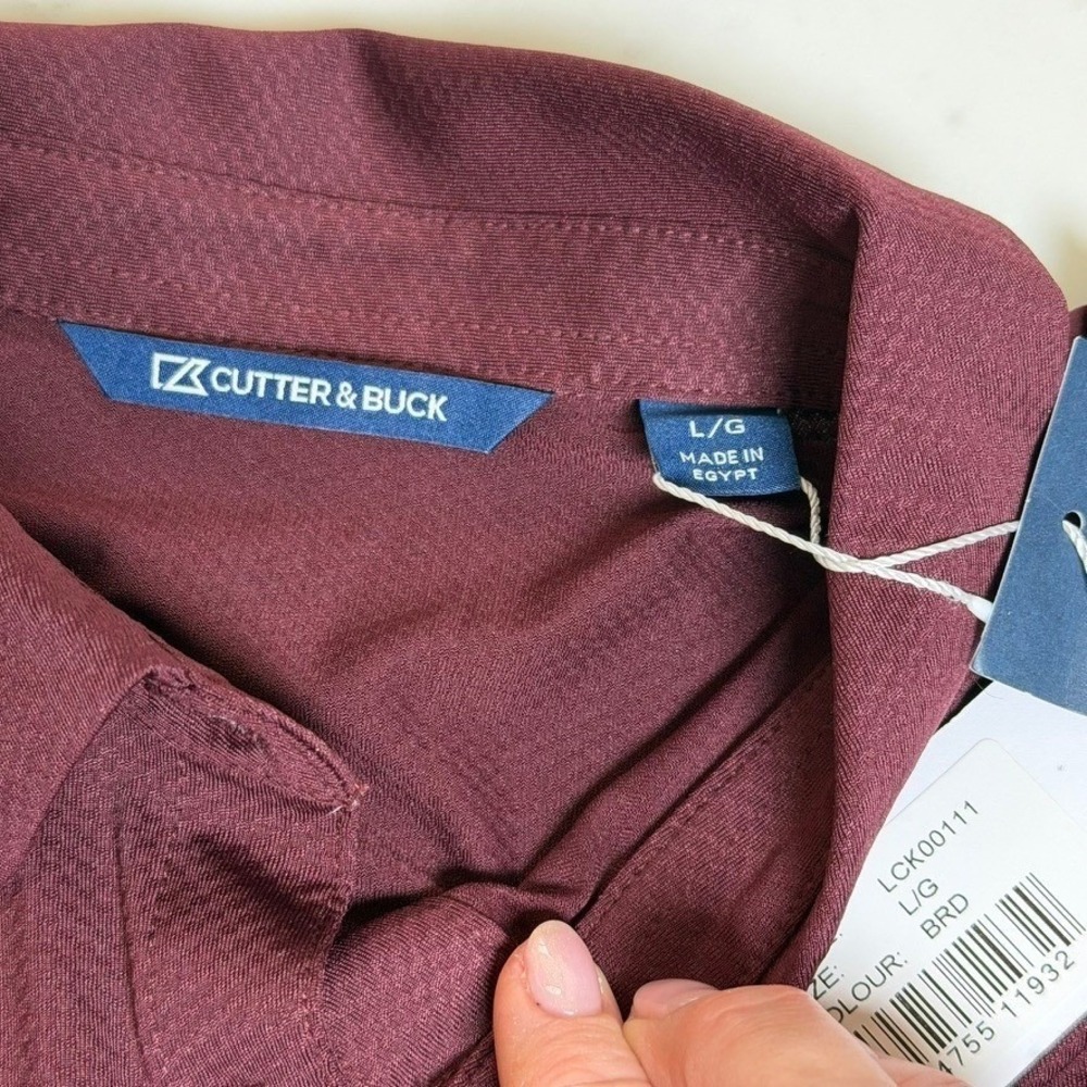 Cutter‎ & Buck Virginia Tech Polo Shirt Womens Large Maroon NEW VT Hokies NWT - Picture 3 of 8